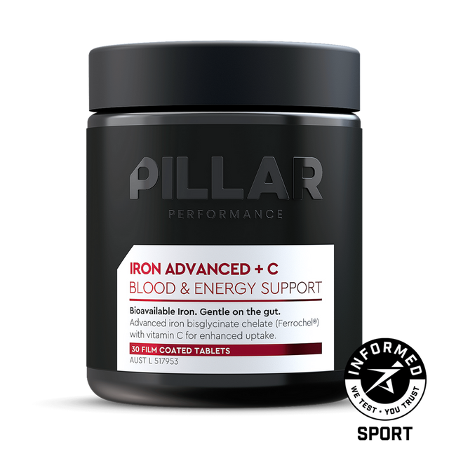 PILLAR Performance - Iron Advanced + C - Blood & Energy Support (Informed Sport)