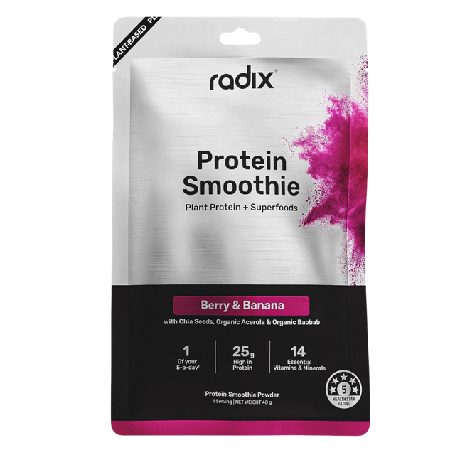 Radix Nutrition - Plant Protein Smoothie Sachet - Berry & Banana