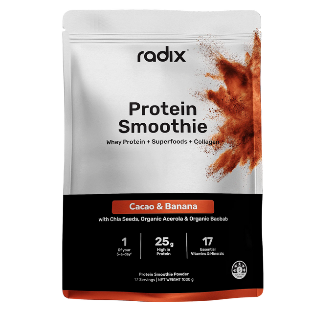 Radix Nutrition - Whey Protein Smoothie Bag - Cacao & Banana (1kg)