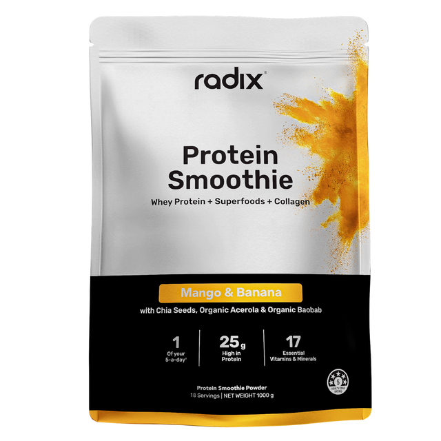 Radix Nutrition - Whey Protein Smoothie Bag - Mango & Banana (1kg)