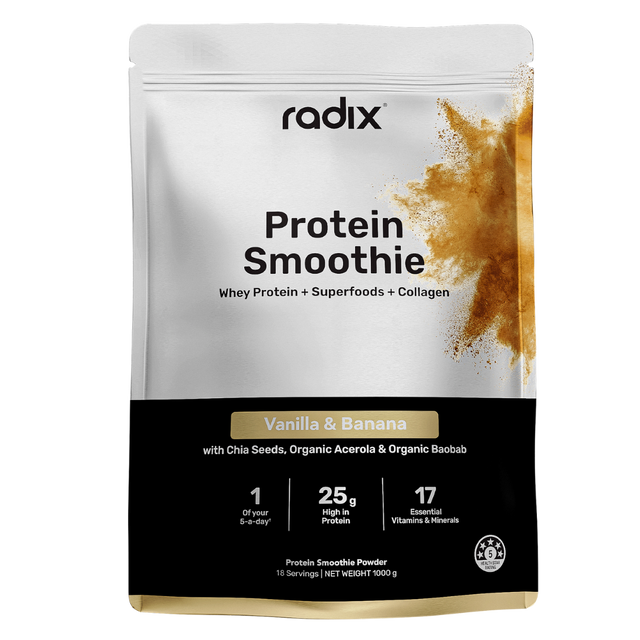 Radix Nutrition - Whey Protein Smoothie Bag - Vanilla & Banana (1kg)