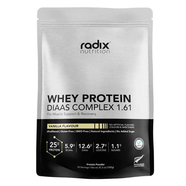 Radix Nutrition - Whey Protein DIAAS Complex™ 1.61 Bag - Vanilla (1kg)