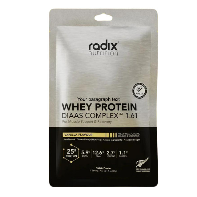 Radix Nutrition - Whey Protein DIAAS Complex™ 1.61 Sachet - Vanilla (31g)