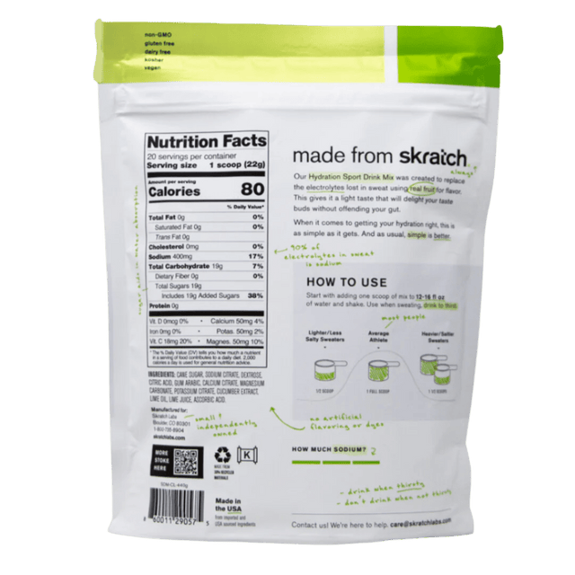 Skratch Labs - Sport Hydration Drink Mix Bag - Cucumber & Lime [Limited Edition] - Aid Station