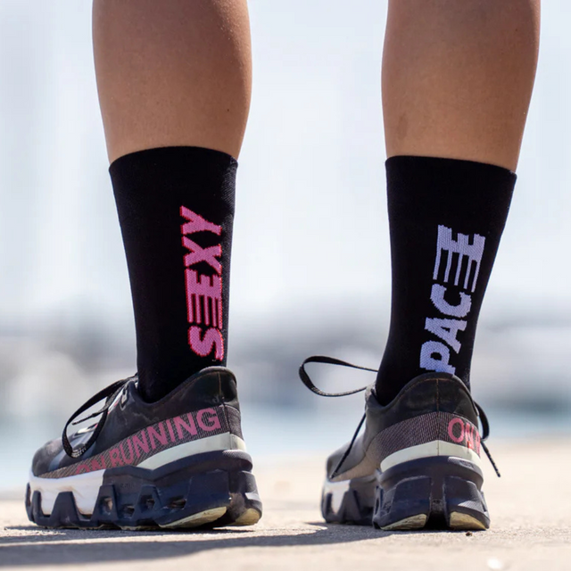 Sporcks - Running Socks - Sexy Pace Black (Lifestyle Back)