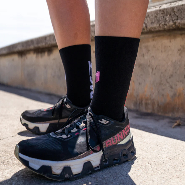 Sporcks - Running Socks - Sexy Pace Black (Lifestyle Side)