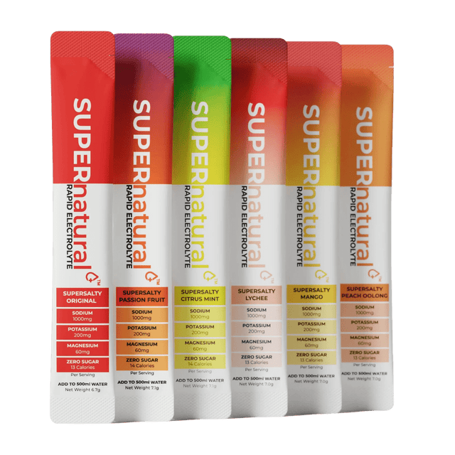 SUPERnatural+ Rapid Electrolytes Mixed Pack - 6 Pack of electrolyte sachets - Aid Station
