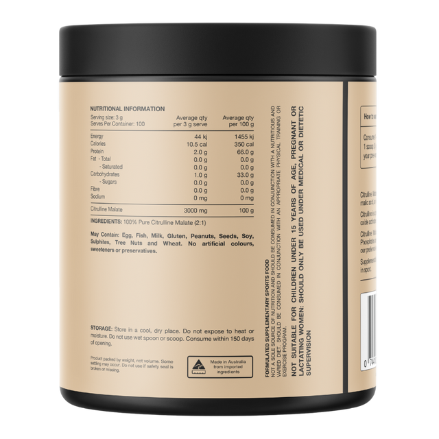 Switch Nutrition - Citrulline Malate (Back)