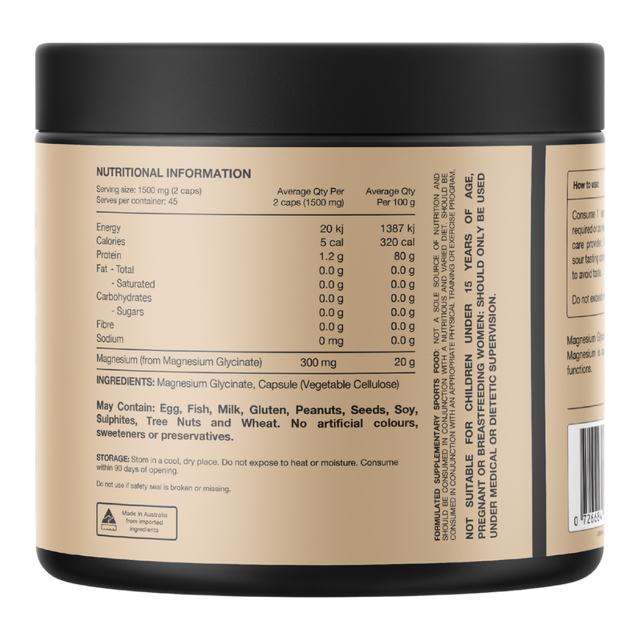 Switch Nutrition - Magnesium Glycinate (Back)