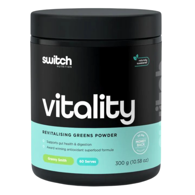 Switch Nutrition - Vitality Super Greens Powder - Granny Smith (300g)