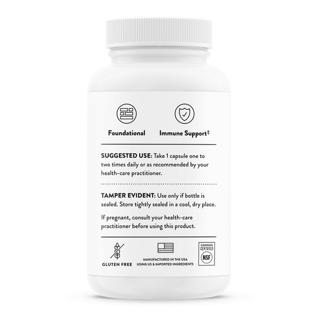 Thorne - Zinc Bisglycinate - 15mg (Back)