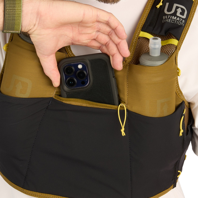 Ultimate Direction - Xodus Vest - Fig Green - Phone Pocket