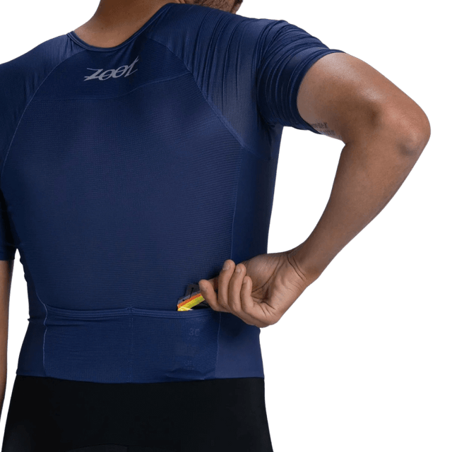 Zoot - Mens Core Tri Aero FZ Racesuit - Navy - Aid Station
