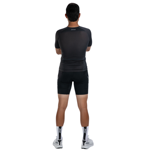 Zoot Men's Core Tri Aero Jersey in Jet Black colourway - back view