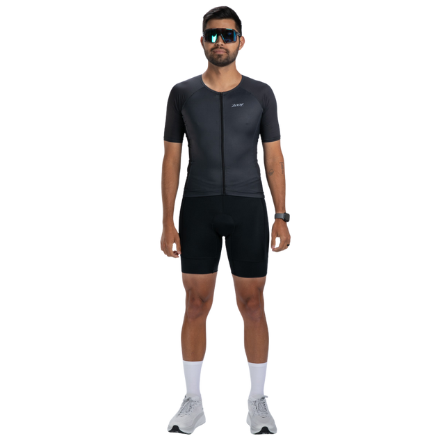 Zoot Men's Core Tri Aero Jersey in Jet Black colourway - front view