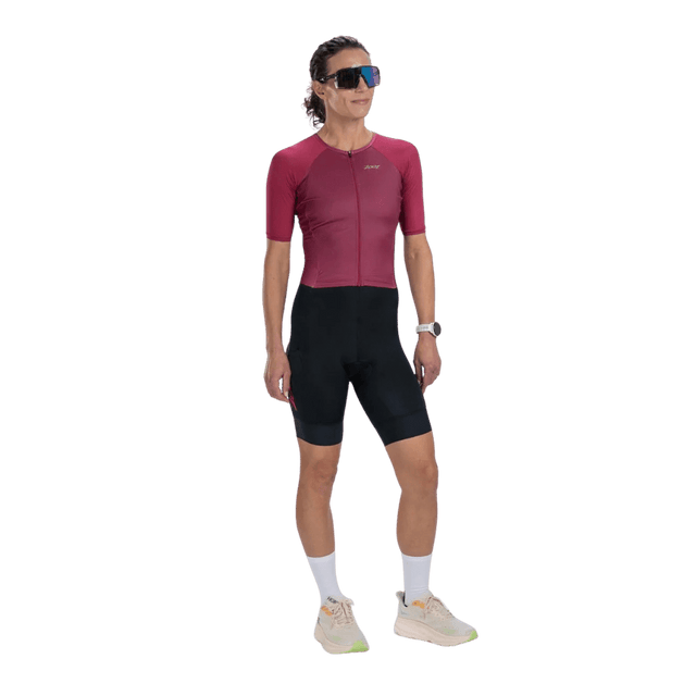 Zoot - Womens Core Tri Aero FZ Racesuit - Plum - Aid Station